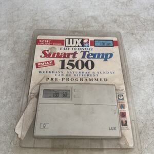 LUX Smart Temp 1500 LUXLIGHT TX1500 Programmable Thermostat NEW Sealed Package